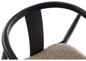 Scaun de dining negru/bej Relate – Unique Furniture