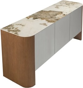 Comoda deosebita design LUX Walnut-Marble