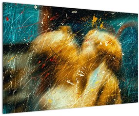 Tablou - Îngerii sărutăndu-se (90x60 cm)