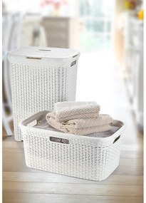Coș de rufe Curver Style Basket, 45 l, alb