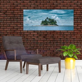Tablou insula în mare (120x50 cm)