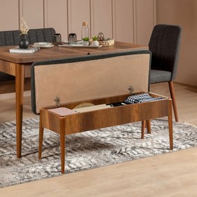 Bancă Vina Anthracite and Walnut