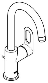 GROHE 23091000 - Baterie pentru lavoar BAULOOP 310 mm, crom lucios