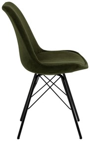 Scaun de sufragerie verde închis Eris - Actona