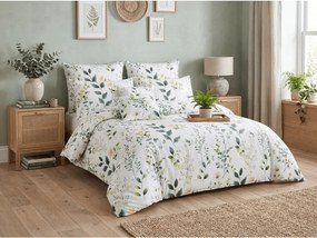 Lenjerie de pat din microfibra FLORAMA albă Dimensiune lenjerie de pat: 70 x 90 cm | 140 x 200 cm
