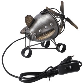 Lampa de masa Stil Industrial Avion h 23 cm