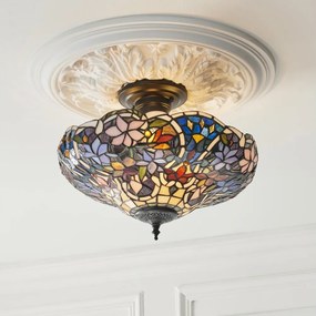 Endon 111915 - Plafonieră Tiffany SULLIVAN 3xE27/10W/230V Ø 40 cm