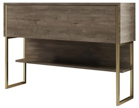Comoda Luxe Walnut și Auriu