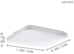 Eglo 97875 - LED Plafonieră FRANIA LED/14,6W/230V