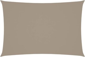 vidaXL Parasolar, gri taupe, 2,5x4,5m, țesătură oxford, dreptunghiular