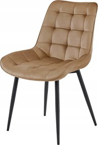 Maro scaun bucatarie BERA din catifea cu picioare negre