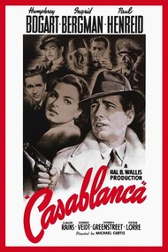 Reproducere Casablanca (Vintage Cinema / Retro Theatre Poster), (26.7 x 40 cm)