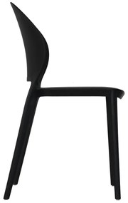 Scaun din plastic ANTOS, neagra