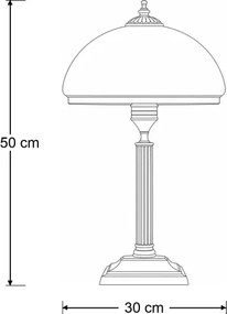 Brilagi - Lampă de masă TAURUS 2xE14/11W/230V bronz
