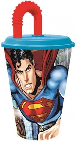 Superman Cana Savior cu pai, plastic 430 ml