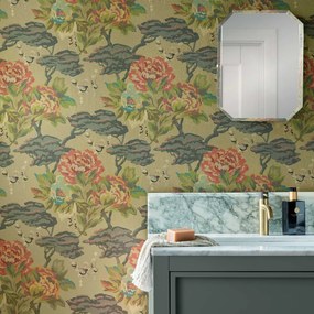 Tapet Paeonia, Lacquer Gold, 1838 Wallcoverings, 5.3mp / rola