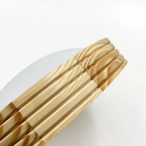 Plafonieră NATURAL MODERN SLIM 1xE27/15W/230V Ø 27,5 cm pin