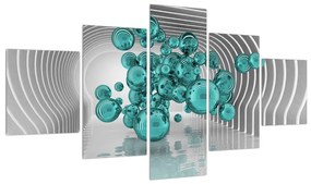 Tablou abstract - buline (125x70 cm), în 40 de alte dimensiuni noi