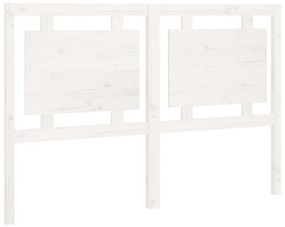 817941 vidaXL Tăblie de pat, alb, 145,5x4x100 cm, lemn masiv de pin