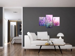 Tablou - Lavandă în strălucirea soarelui (90x60 cm)