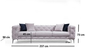 Canapea Como - Light Grey