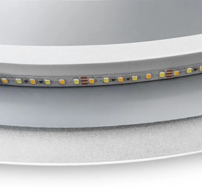 Oglinda LED FFJ90 Crom 90cm, Rea