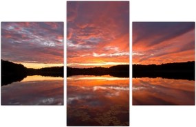 Tablou - Apus de soare peste lac (90x60 cm)