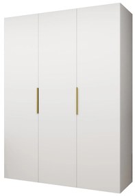 Dulap de haine 150 cm Mirabella 1 (alb + Auriu). 1126351