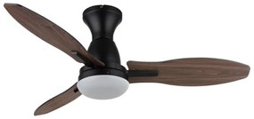 Lustra LED cu ventilator si telecomanda GALE negru 03671B GL