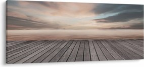Tablou - Pier la apus de soare (120x50 cm)