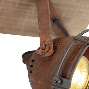 Spot inteligent maro ruginiu reglabil, inclusiv 3 WiFi GU10 - Gina