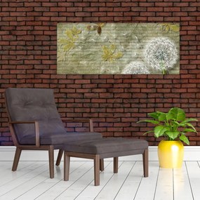 Tablou - Păpădii suflate de vânt (120x50 cm)