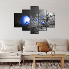 Tabloul bilelor albastru închis (150x105 cm)