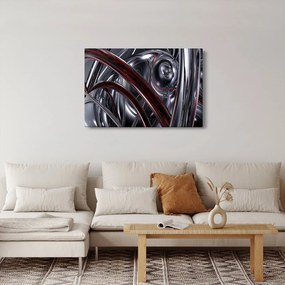 Tabloul cu abstracție în gri (90x60 cm)