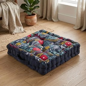 decoDoma Pernă de podea BOTANICA MIDNIGHT set 4 buc