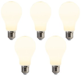Set de 5 becuri LED E27 A67 Opal 8W 900lm 2700K