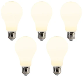 Set de 5 becuri LED E27 A67 Opal 8W 900lm 2700K