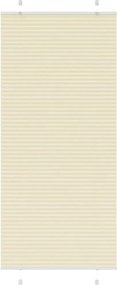vidaXL Jaluzea plisată Crem 95x200 cm Lățime țesătură 94,4cm
