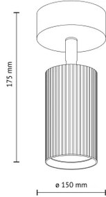 Spot TUNE 1xGU10/10W/230V negru/maro