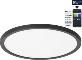 Brilagi - Plafonieră VIBE LED RGBW dimmabilă, 24W/230V, 3000-6500K, neagră + telecomandă