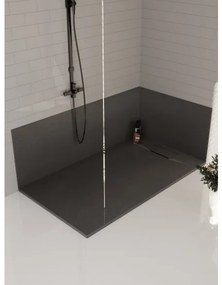 Cadita Baie Din Compozit , Smack , 120 X70 Cm , Cu Sifon,Negru US