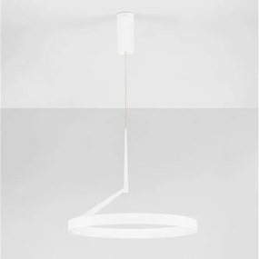 Lustra circulara aluminiu alb LED CCT ADALIZ 60cm