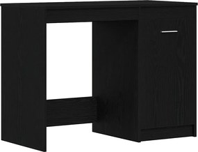 vidaXL Birou cu depozitare Stejar Negru 100 x 50 x 76 cm Lemn compozit