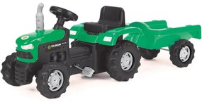 Tractor cu pedale și remorcă Buddy Toys BPT 1013 Fieldmann, verde