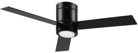 HOMCOM Ventilator de tavan 2 în 1 cu lumina LED 3 viteze silentios - telecomandă - diametru 112 cm, negru | Aosom Romania