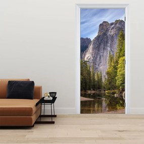 Fototapet pentru ușă - Sub stânca Yosemite (95x205cm)