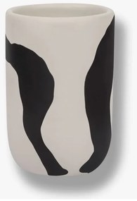 Suport pentru periuța de dinți negru-alb din ceramică Icon – Mette Ditmer Denmark