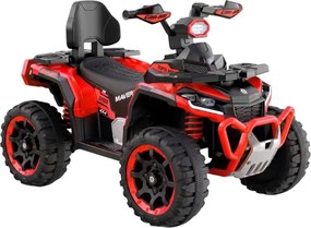 ATV Electric cu acumulator pentru copii NOVOKIDS™ MonsterQuad PRO , Cu melodii si lumini, Lungime 113 cm, 3-8 ani , Max 35 kg , Roti EVA, 12V, 4