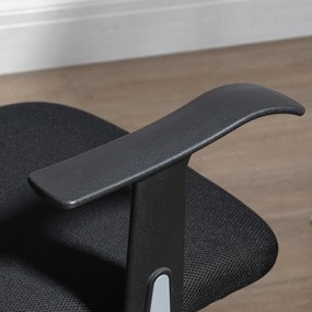 Vinsetto Scaun de Birou Ergonomic și Reglabil cu Tetieră, Negru | Aosom Romania