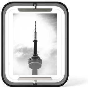 Ramă foto neagră de masă din lemn 19x24 cm Bellwood – Umbra